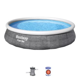 Надувной бассейн Bestway Ротанг 57376 (396*84 карт. фильтр)