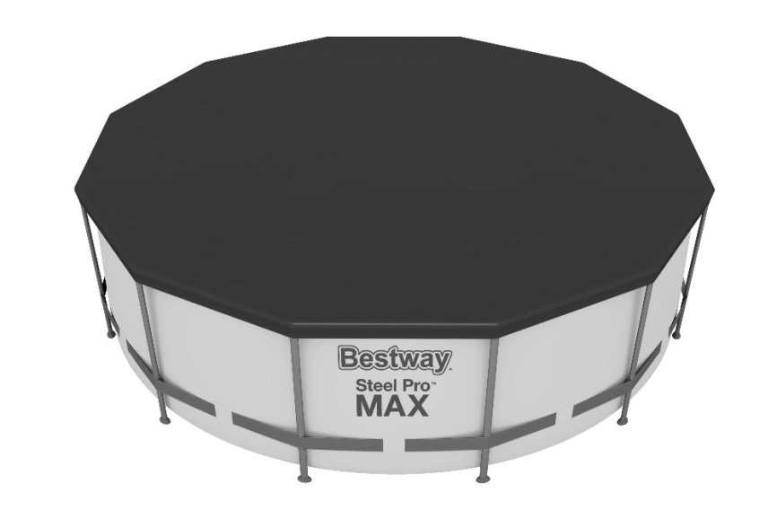 Каркасный бассейн Bestway 56420 (366*122 карт. фильтр, лестница, тен фото 2