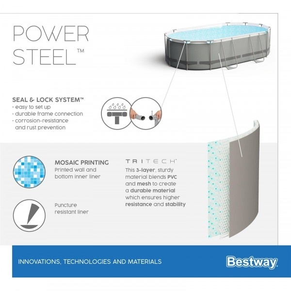 Каркасный бассейн Bestway 5614А Power Steel (305*200*84, карт.фильтр) фото 10